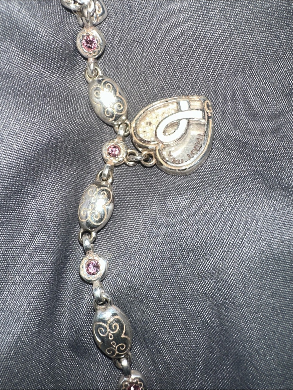 Power of Pink Brighton "Trust Your Journey" charm bracelet.